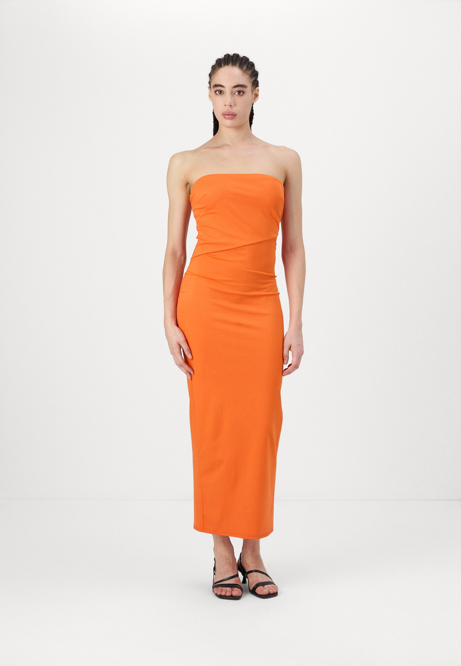 Abendkleid kurz orange Clearance